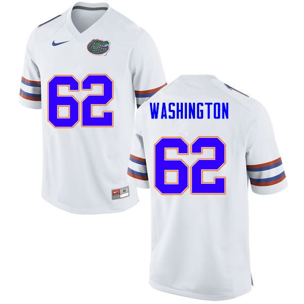 NCAA Florida Gators James Washington Men's #62 Nike White Stitched Authentic College Football Jersey PGH6264CN